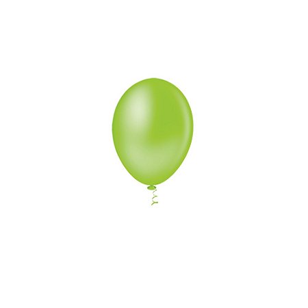 Balão Pic Pic Liso Verde Limão 5" Bexiga Decoração 50unid