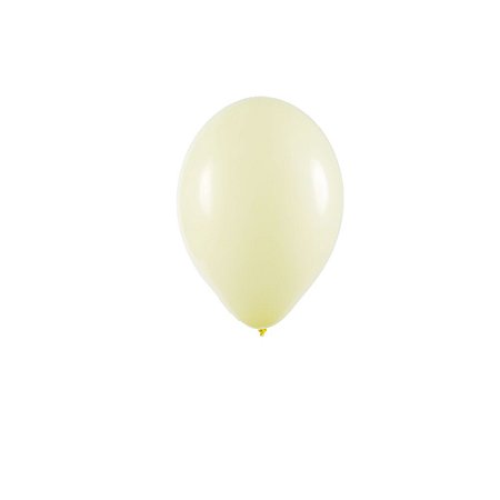 Balão Art-Latex 9" Candy Amarelo Bexiga Decoração 25unid