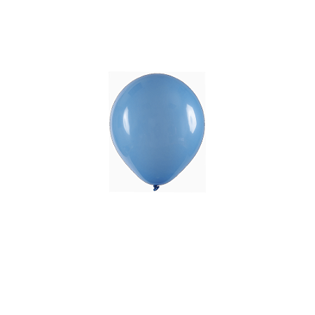 Balão Art-Latex 5" Redondo Azul Celeste Bexiga Decoração 50un