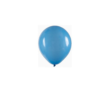 Balão Art-Latex 5" Redondo Azul Celeste Bexiga Decoração 50un