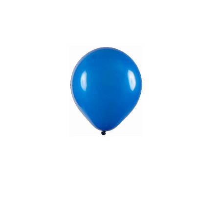 Balão Art-Latex 5" Redondo Azul Bexiga Decoração 50unid