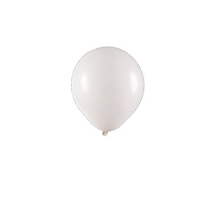 Balão Art-Latex 5" Redondo Branco Bexiga Decoração 50unid