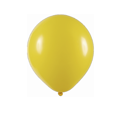 Balão Art-Latex 9" Amarelo Bexiga Redondo Decoração 50un