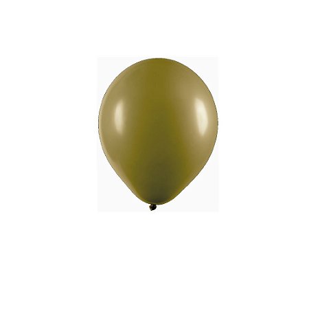 Balão Art-Latex 9" Oliva Bexiga Redondo Decoração 50un