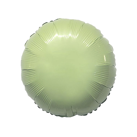 Balão Redondo 20" 50cm Verde Baby Metalizado