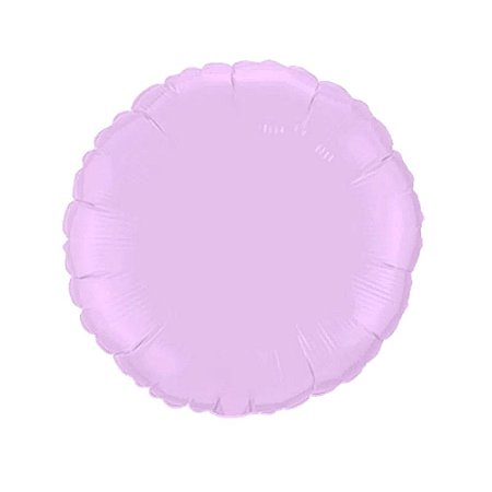 Balão Redondo 20" 50cm Lilás Baby Metalizado Decoração