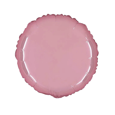 Balão Redondo 20" 50cm Rosa Baby  Metalizado Decoração