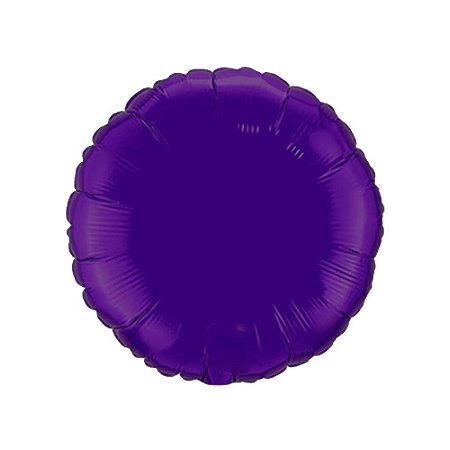 Balão Redondo 20" 50cm Roxo Metalizado Decoração