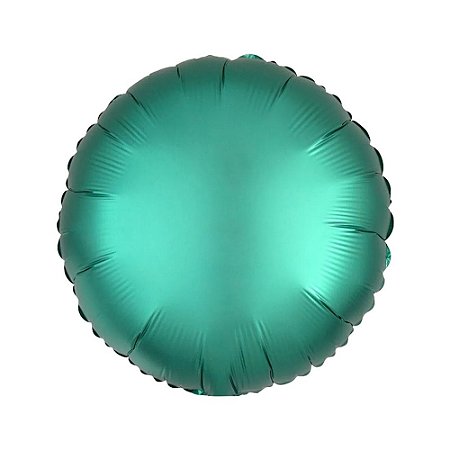 Balão Redondo 20" 50cm Verde Jade Metalizado