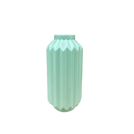 Vaso Elegance De Plástico Decorativo 18Cm Verde Bebê