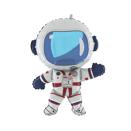 Balão Astronauta 36" 91cm Metalizado Decoração