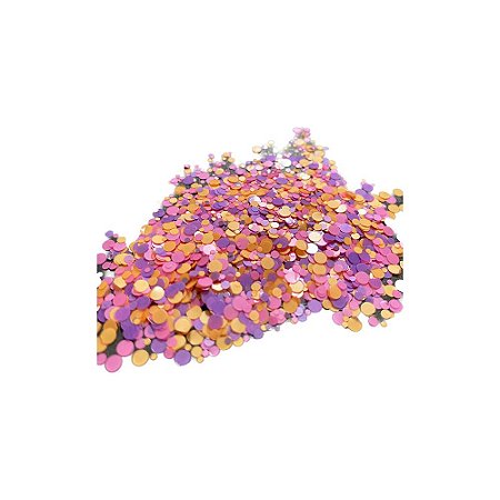 Enfeite Decorativo Mix Bolinhas Rosa/Lara/Rox P/ Balões 15G