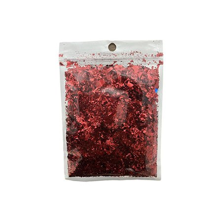 Enfeite Decorativo Confete Picado Vermelho P/ Balões 15G