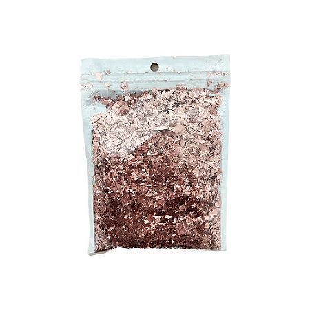 Enfeite Decorativo Confete Picado Rose Gold P/ Balões 15G
