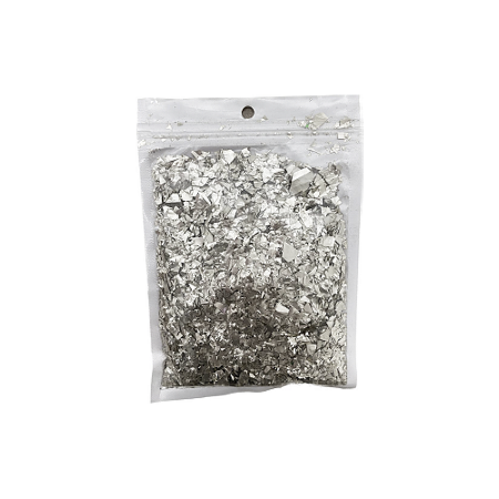 Enfeite Decorativo Confete Picado Prata P/ Balões 15G