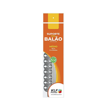 Kit Suporte Para Decoração De Balões 33cm 10 Hastes C/Ponteiras