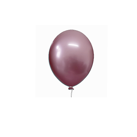 Balão Happy Day Aluminio Rose 9" Bexiga 25unid