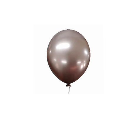 Balão Happy Day Aluminio Rose Gold 9" Bexiga 25unid