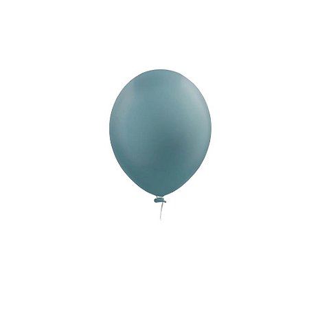 Balão Happy Day Azul Tiffany 9" Bexiga Decoração 50unid