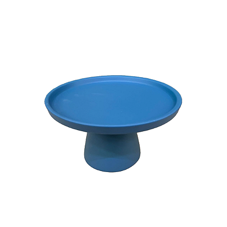 Prato Chicago Pequeno Azul Céu Fosco Decorativo Mesa Festa