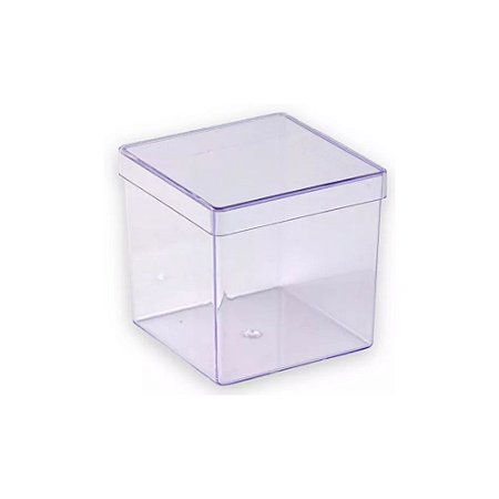 Caixinha Acrilico Transparente 8cmx8cmx8cm Lembrancinhas