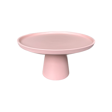 Prato Chicago Médio Rosa Bebê Fosco Decorativo Mesa Festa