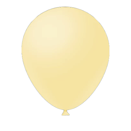 Balão Liso Amarelo Candy Collors Fest Ball De Látex 16" 12un