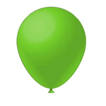 Balão Liso Verde Neon Fest Ball De Látex 16" 12un
