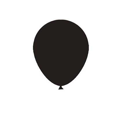 Balão Preto Látex Fest Ball Maxxi Premium 12" 25un