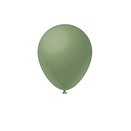 Balão Verde Eucalipto Látex Fest Ball Maxxi Premium 12" 25un