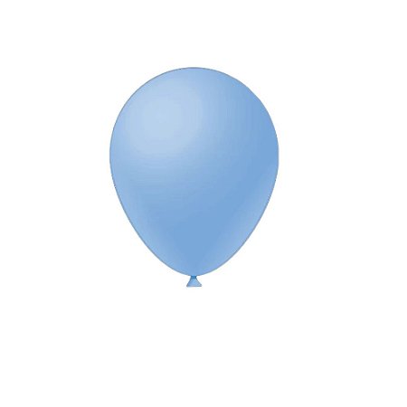 Balão Azul Claro Látex Fest Ball Maxxi Premium 12" 25un