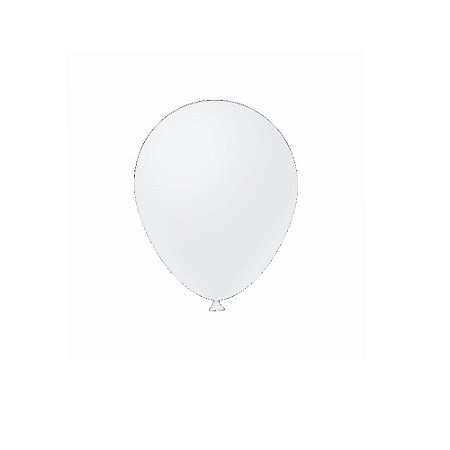 Balão Branco Látex Fest Ball Maxxi Premium 9" 50un