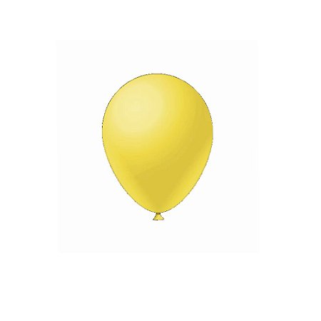 Balão Amarelo Látex Fest Ball Maxxi Premium 9" 50un