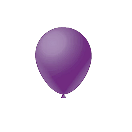 Balão Liso Redondo Violeta Neon 9" 50un Fest Ball De Látex
