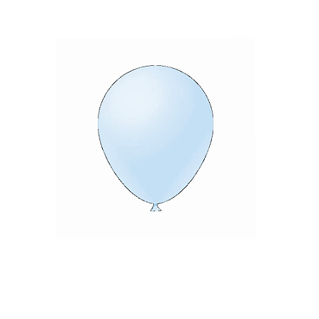 Balão Liso Azul Candy Collors Fest Ball Látex 9" 50un