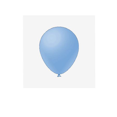 Balão Azul Claro 8" 50un Látex Fest Ball Maxxi Premium