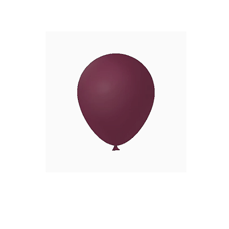 Balão Marsala 8" 50un Látex Fest Ball Maxxi Premium