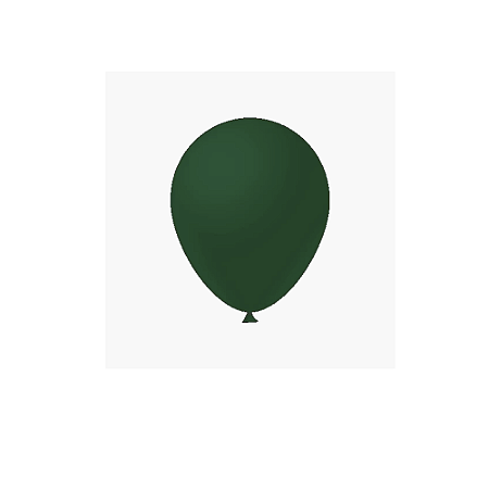Balão Verde Musgo 8" 50un Látex Fest Ball Maxxi Premium