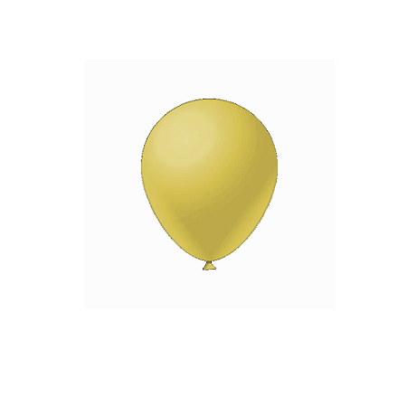 Balão Amarelo 8" 50un Látex Fest Ball Maxxi Premium