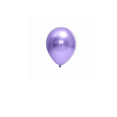 Balão Cromado Violeta Látex Fest Ball Maxxi Chrome 5" 25un