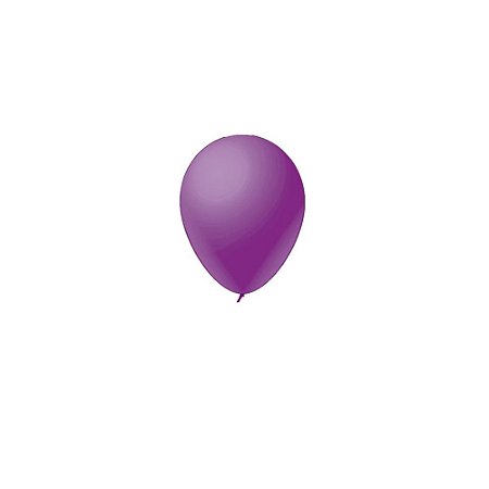 Balão Liso Violeta Neon Fest Ball De Látex 5" 50un