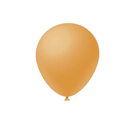 Balão Neon 12" Laranja Liso Fest Ball De Látex 25un