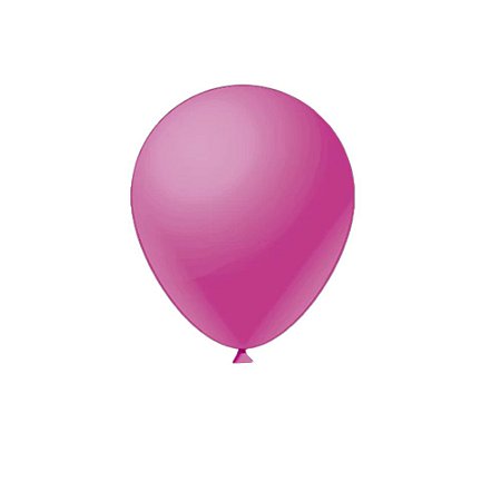 Balão Neon 12" Pink Liso Fest Ball De Látex 25un