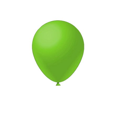 Balão Neon 12" Verde Liso Fest Ball De Látex 25un
