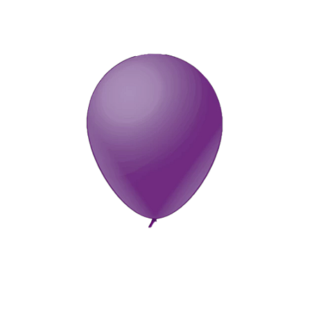 Balão Neon 12" Violeta Liso Fest Ball De Látex 25un