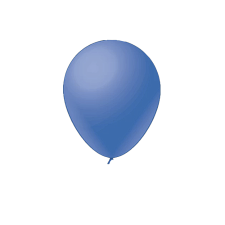 Balão Neon 12" Azul Liso Fest Ball De Látex 25un