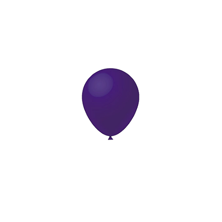 Balão Liso Roxo 5" Látex Fest Ball Imperial 50un