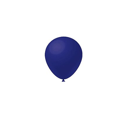 Balão Liso Azul Escuro 5" Látex Fest Ball Imperial 50un
