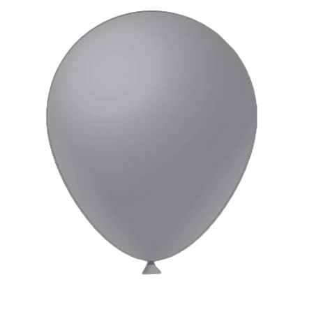 Balão Cinza Látex Fest Ball Maxxi Premium 16" 12un