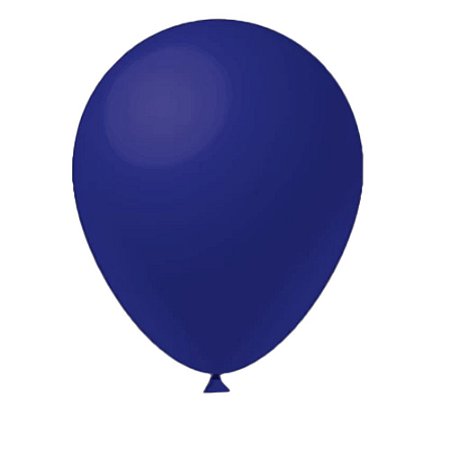 Balão Azul Escuro Látex Fest Ball Maxxi Premium 16" 12un